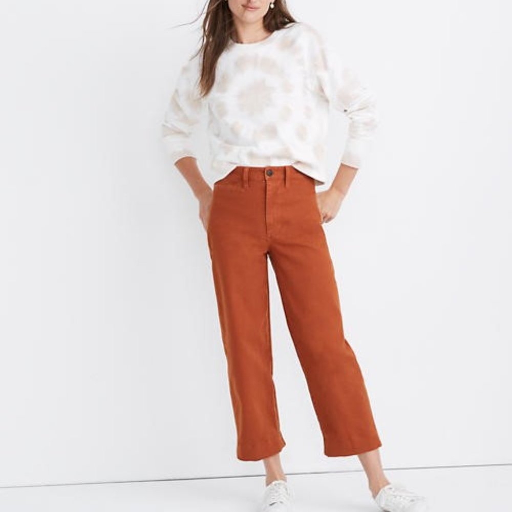 Madewell  Emmett Wide-Leg Crop Pants